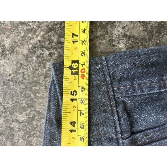 Ann Taylor Loft Modern Flare Dark Denim Jeans Size 6 Low Rise Y2K Stretch City - Picture 5 of 9